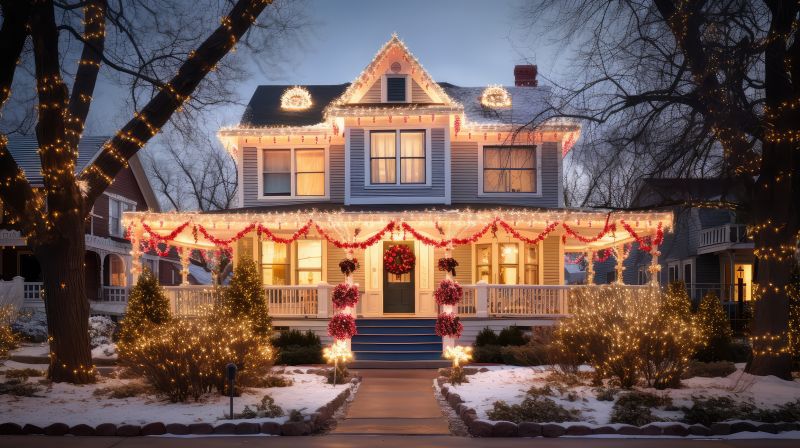 Indoor Christmas Light Decor