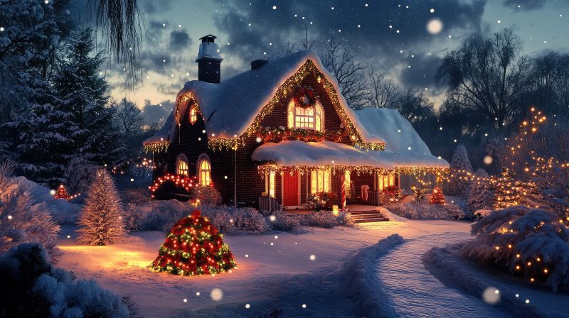 Christmas Lights Hanging