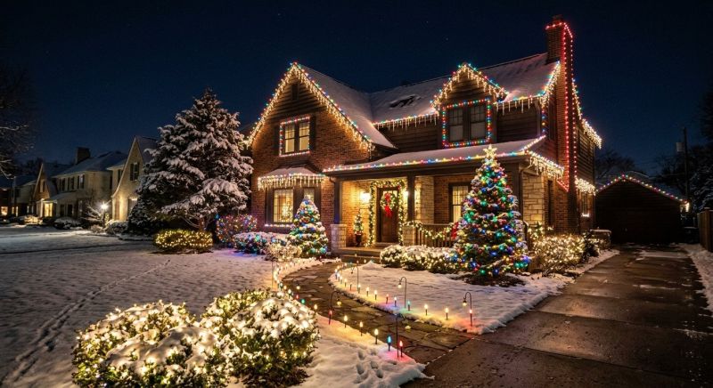 Holiday Lights Installation in Alpharetta, GA