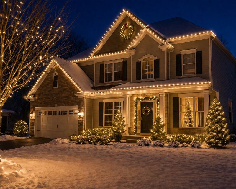 Seasonal Lights Installation in Roswell, GA