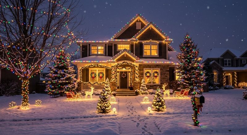 Seasonal Lights Installation in Alpharetta, GA